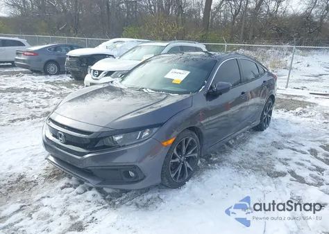 2019 Honda Civic Sport z USA, uszkodzony, nr VIN 2HGFC2F88KH563386